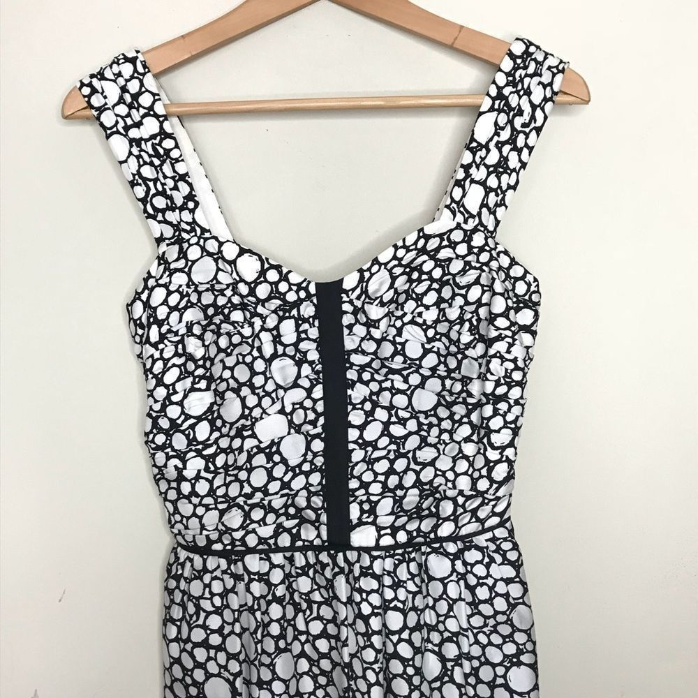 Club Monaco Sz 0 Trinity Dress Black White